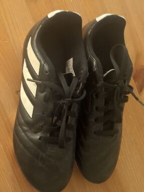 adidas Kids Black and White Soccer Cleats